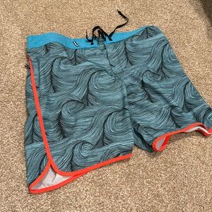 Blue Hurley board shorts